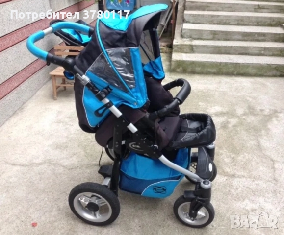 БЕБЕШКА КОЛИЧКА - Elipso, 3в1, Олекотен Алуминий, снимка 2 - Детски колички - 51730573