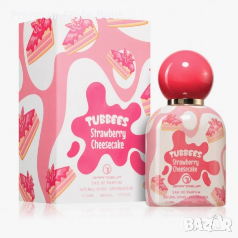 Детски парфюм Tubbees Strawberry Cheesecake 50 мл – сладък гурме аромат с ягода и ванилия, снимка 4 - Дамски парфюми - 54122838