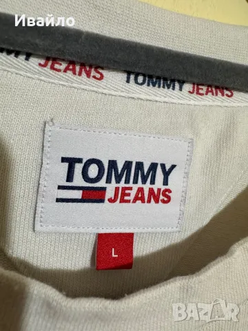 Tommy Jeans TJM SIDE SPLIT LS TEE Ivory., снимка 3 - Блузи - 50146096