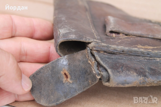 Стар кожен кобур за ''Luger P-08''(люгер), снимка 7 - Антикварни и старинни предмети - 51811337