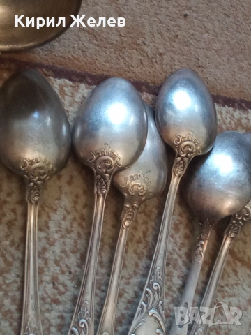 Посребрени прибори  лъжици и черпак  26318, снимка 16 - Прибори за хранене, готвене и сервиране - 52127499