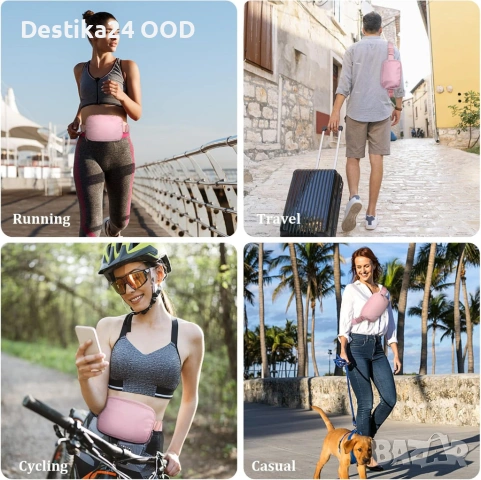 Спортна чантичка за кръста / през рамо – водоустойчива, компактна, снимка 8 - Чанти - 53727297