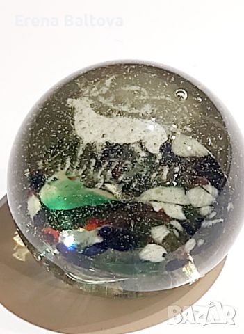 🌿Ваза  бохемско стъкло преспапие поднос , снимка 10 - Антикварни и старинни предмети - 45608932