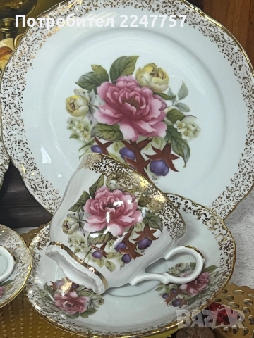 Троен сет порцелан Mitterteich , снимка 2 - Антикварни и старинни предмети - 52930751