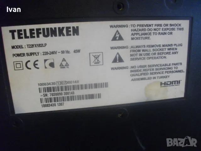 Телевизор 22" LED TELEFUNKEN T22FX182LP, снимка 14 - Телевизори - 50317043