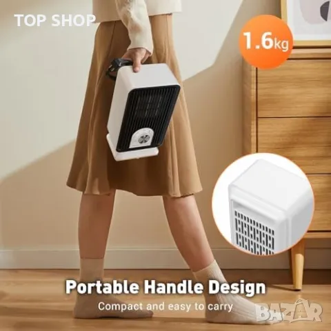 Нов Бърз и Тих Електрически Нагревател - 3 Режима 750W/1500W печка Духалка, снимка 6 - Други стоки за дома - 49956912