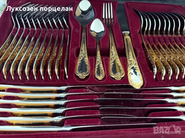 Комплект прибори за хранене SOLINGEN – EBEL Gold Collection – 70 части., снимка 12 - Прибори за хранене, готвене и сервиране - 53782192