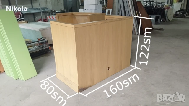 Катедра П образна преграда - рецепция 160/80/122