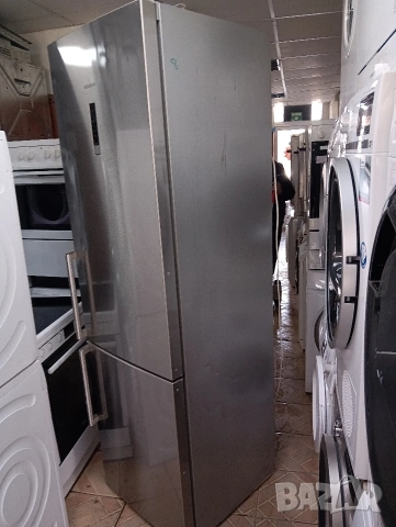 Иноксов комбиниран хладилник с фризер Сименс Siemens Total No Frost A+++ с две години гаранция!, снимка 5 - Хладилници - 53689917