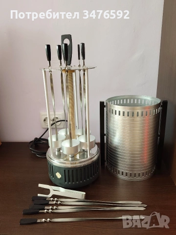 Вертикален грил за шишчета - шашлик, шашличница, снимка 4 - Скари - 53620640