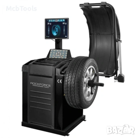 Професионален автоматичен балансьор на гуми (Машина за баланс на гуми) RockForce