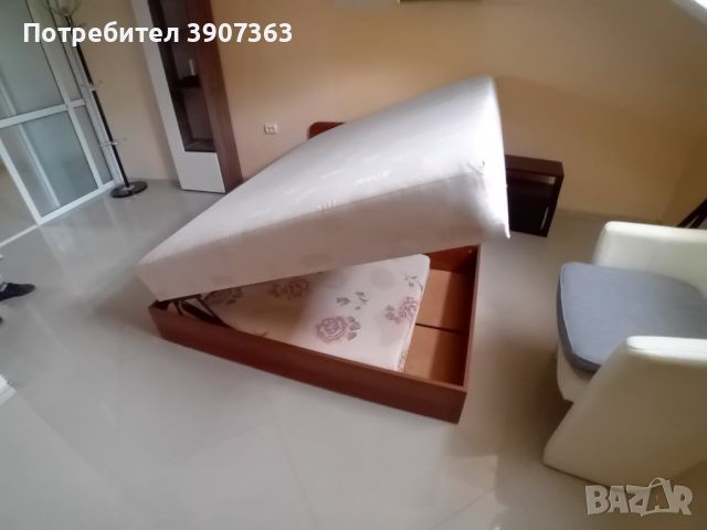 Спалня ИРИМ с еднолицев матрак и механизъм 200х145 см, снимка 1