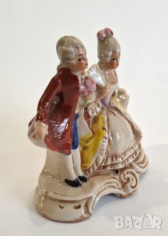 Порцеланова фигурка на дама и кавалер, снимка 2 - Статуетки - 53998243