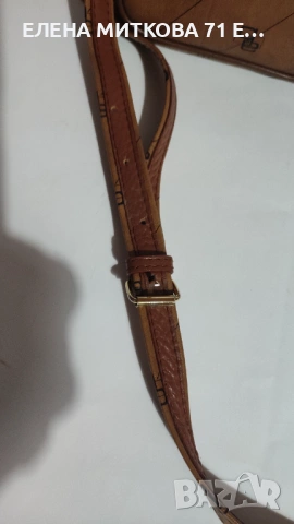 Кожена дамска чанта от Ashley Brooke в кафяв цвят, снимка 8 - Чанти - 52314150