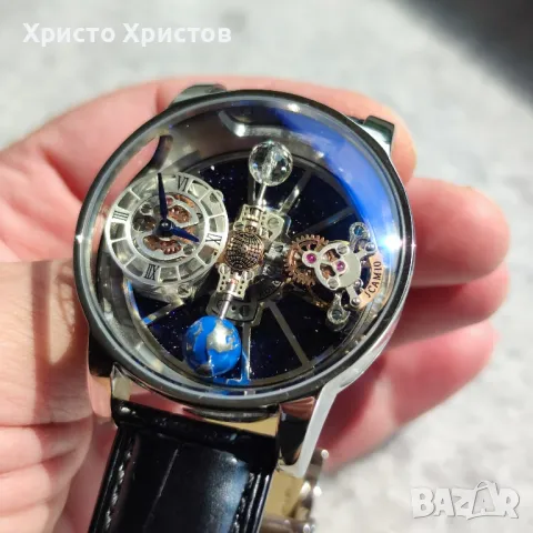 Мъжки луксозен часовник Jacob & Co Geneve Astronomia Tourbillon , снимка 4 - Мъжки - 47149382