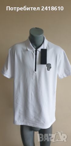 Karl Lagerfeld Half Zip Stretch Cotton Mens Size XL НОВО! ОРИГИНАЛ! Мъжка Тениска!, снимка 10 - Тениски - 45983953