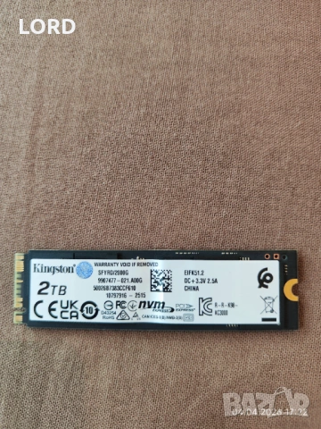 SSD 2TB Kingston FURY RENEGADE M.2 SFYRD/2000G, снимка 3 - Твърди дискове - 54092286