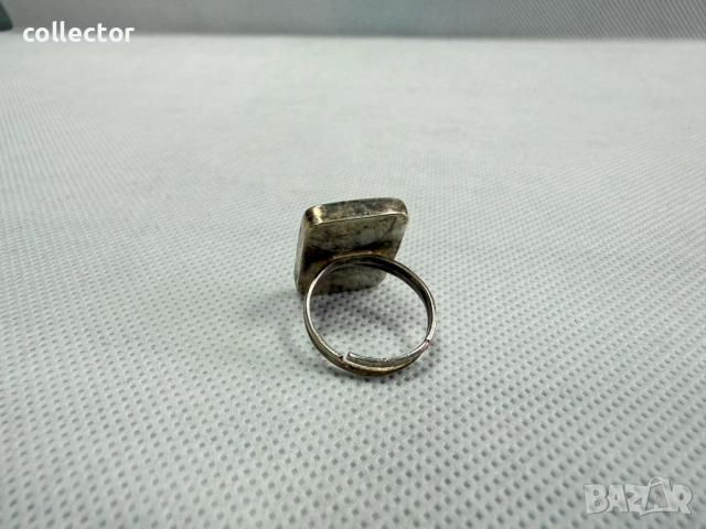 Регулируем сребтрен пръстен. №7727, снимка 3 - Пръстени - 52789971