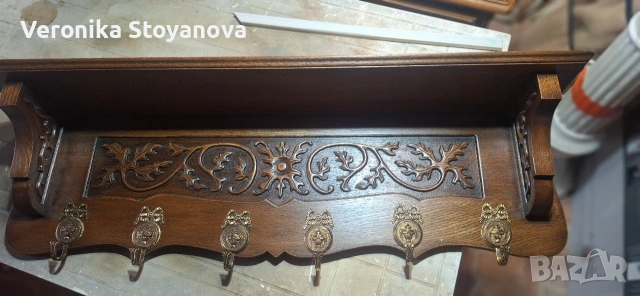 Стенна закачалка, снимка 3 - Антикварни и старинни предмети - 54003615