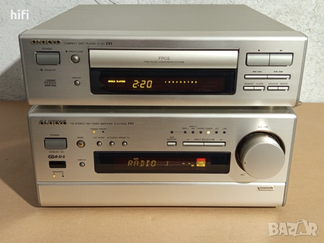 Аудиосистема от ресивър Onkyo R-811RDS и плейър C-721, снимка 2 - Аудиосистеми - 54082711