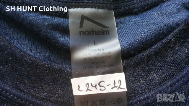 Norheim Thermo Underwear 70% Merino Wool размер L термо блуза 70% Мерино вълна - 1601, снимка 9 - Пуловери - 52674876