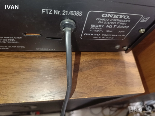 продавам тунер onkyo-t9900, снимка 5 - Ресийвъри, усилватели, смесителни пултове - 52975823