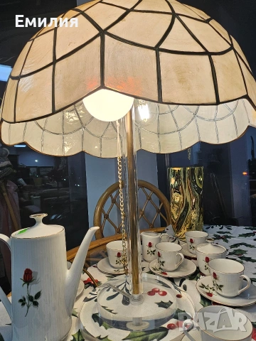 Нощна лампа тип Тифани, снимка 3 - Настолни лампи - 53077331