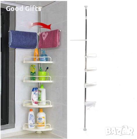 Универсален ъглов рафт за баня MULTI CORNER SHELF, снимка 2 - Други стоки за дома - 46198933