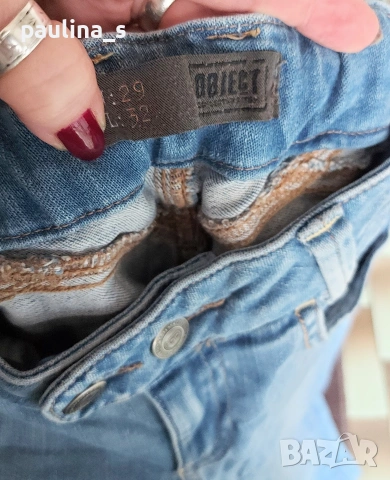 Три различни броя / XS - S / Дамски маркови дънки "Object", "miss sixty" и "Repair" , снимка 6 - Дънки - 53690437
