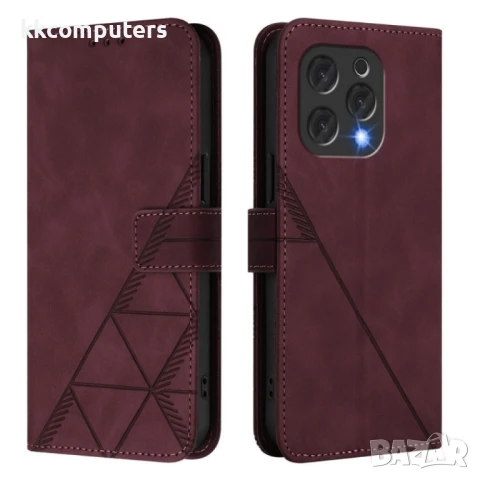 Doogee N55 Plus Crossbody 3D Embossed Wallet Кожен Калъф и Протектор, снимка 3 - Калъфи, кейсове - 51329066