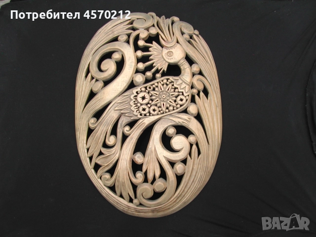 Дърворезба за подарък, Дървено пано за декорация, Пано за стена дърворезба, Дърворезба птица