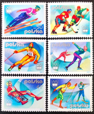 Полша - марки от 1976 г. на тема спорт и др.