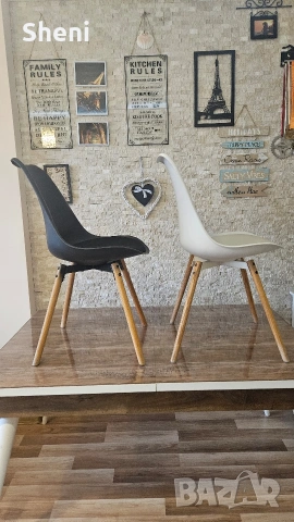 2 стола - бял и черен , снимка 3 - Столове - 54001093
