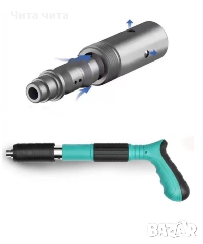 Ръчен пистолет за стоманени пирони пистолет за нитове инструмент за бетонна стена, снимка 4 - Куфари с инструменти - 52500193