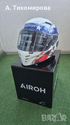 Каска AIROH CONNOR NATION GLOSS - нови с кутия L и XL, снимка 2 - Други спортове - 53042480