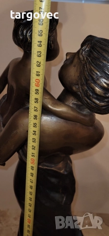 разкошна масивна бронзова фигура 67 см статуя статуетка, снимка 6 - Декорация за дома - 52797136