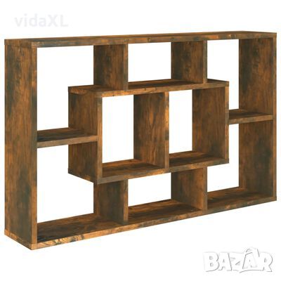 vidaXL Стенен рафт, опушен дъб, 85x16x52,5 см, инженерно дърво(SKU:820460, снимка 1 - Други - 46173787