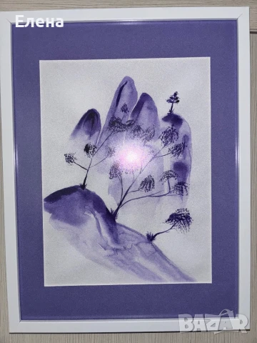 Картина в лилаво, снимка 5 - Декорация за дома - 51081566