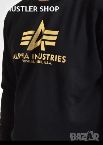 Мъжка блуза ALPHA INDUSTRIES. Размер L, снимка 2 - Блузи - 53273635