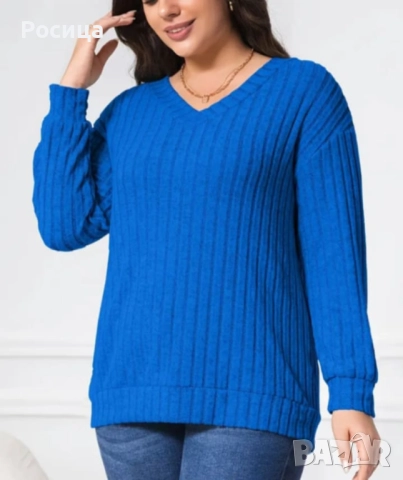 Дамска блуза с дълъг ръкав размер 3ХЛ нова 