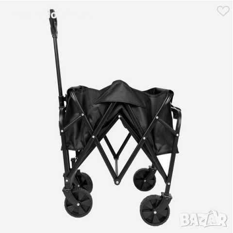 Количка за къмпинг Mercado Trade, С колелца за дърпане, Черна, снимка 4 - Къмпинг мебели - 53967274