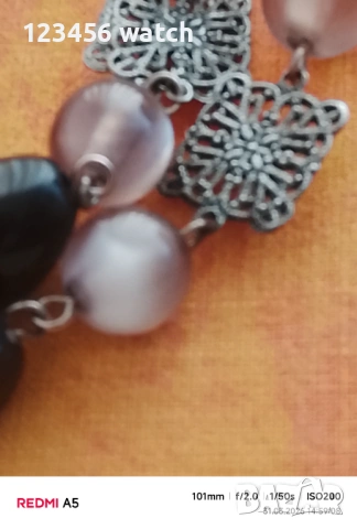 Старо красиво колие от естествен камък, снимка 6 - Антикварни и старинни предмети - 54040566