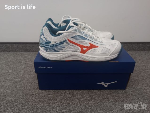 Mizuno Обувки за тенис Breakshot 3 AC, 38.5 EU, снимка 2 - Маратонки - 46657931