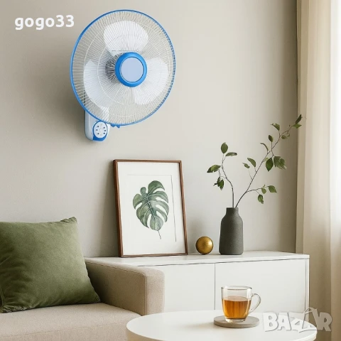 Вентилатор 16" Perfect WF-16RC, стенен, дистанционно управление, снимка 5 - Вентилатори - 51038510