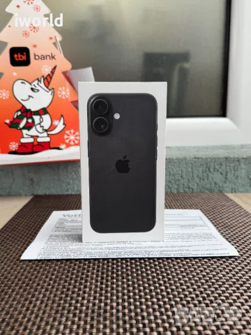 НЕРАЗПЕЧАТАН⚠️ 36МЕС ГАРАНЦИЯ❗️ iPhone 16 Black ❗️ Лизинг от 63лв/м 128GB , снимка 3 - Apple iPhone - 48665217