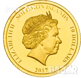 Златна монета "Конрад Аденауер" 2017, снимка 2 - Нумизматика и бонистика - 50586909