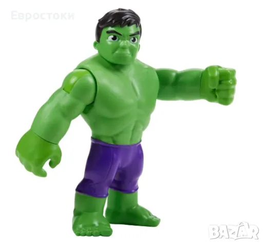 Голяма екшън фигурка Hasbro Marvel Spidey and His Amazing Friends Hulk, играчка фигурка Хълк Спайди, снимка 4 - Колекции - 47110476