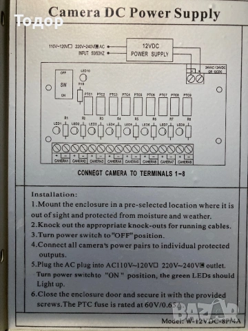 Захранващ блок 12V 5A 60W, снимка 2 - Други - 54142508