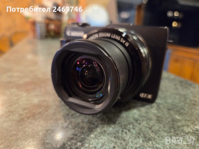 Продавам фотоапарат Canon PowerShot G1 X Mark II, снимка 7 - Фотоапарати - 53720331