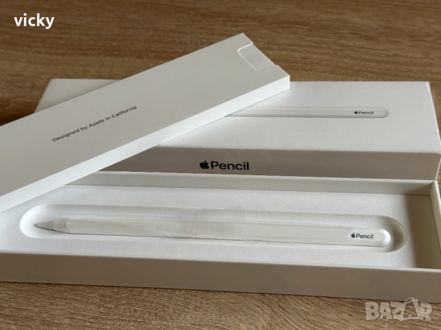 Стилус/Писалка Apple 2nd Generation за iPad устройства, бял цвят - НОВ, снимка 3 - Смарт гривни - 53333056